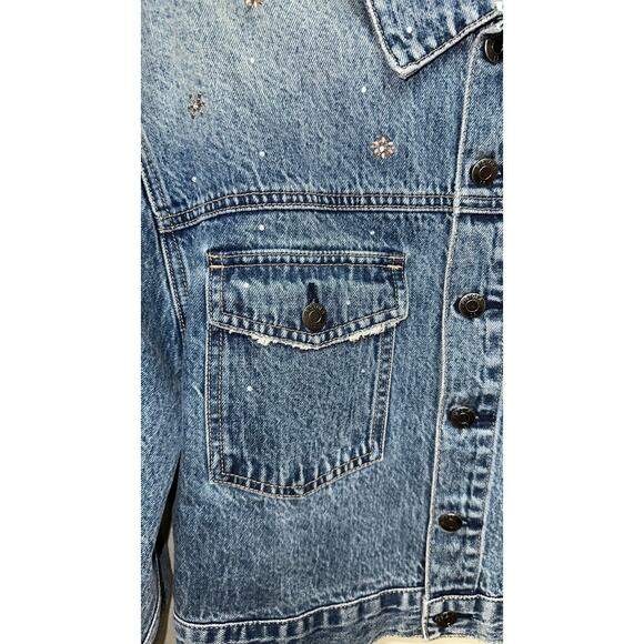 Pistola Shelby Embellished Women Oversized Trucker Jacket Size S - Picture 6 of 6